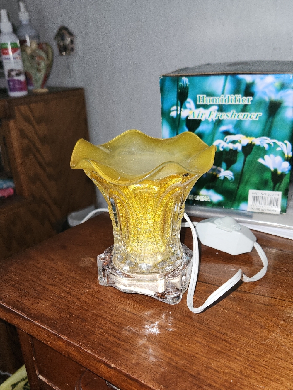 Aroma Oil/wax Warmer In Yellow